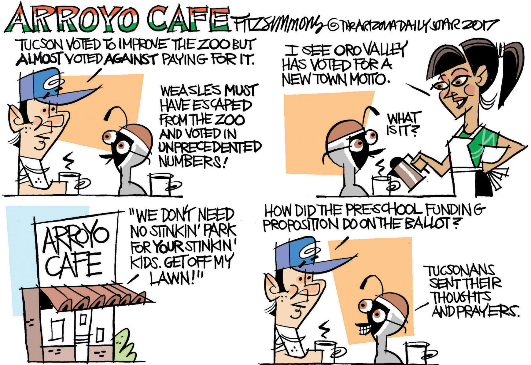 Daily Fitz Cartoon: Local vote tally